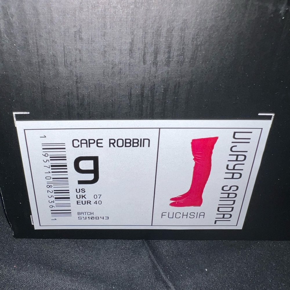 Cape Robbin Fuchsia Knee-High Sandals